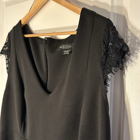 Black Dress with Lace Details - Picture 2 of 5